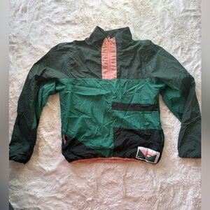 Nike Colorblock Flight Patch Jacket two tone Green & Pink